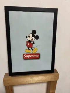 ミッキーパロディーアートフレームポスターA4額付き