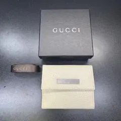 GUCCI グッチ シマ レザー 長財布 wホック メタルロゴ - メルカリ