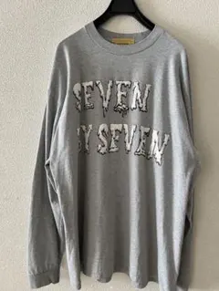 seven by seven ロゴプリントロングスリーブ