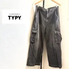 【UNISEX】 CIAOPANIC TYPY ワイドデニムカーゴパンツ
