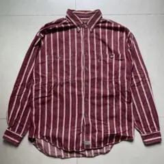 Levi’s 90s ストライプシャツ ワインレッド 長袖シャツ XL