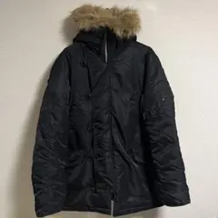 ALPHA アルファ N-3B フライトジャケット L ブラック 美品