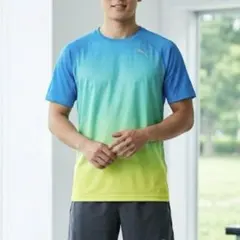 PUMA プーマ 半袖スポーツTシャツ グラデーション Mサイズ トレーニング