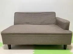 【直接取引】ブラウンファブリック2人掛けソファ