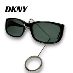 DKNY ダナキャラン ニューヨーク サングラス スクエア ウェリントン 黒 緑のサムネイル