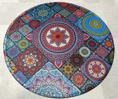 マウスパッド 敷パッド カラフル 万華鏡柄 エスニック マンダラ