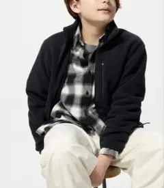 UNIQLOキッズ150cmフリースフルジップジャケット美品