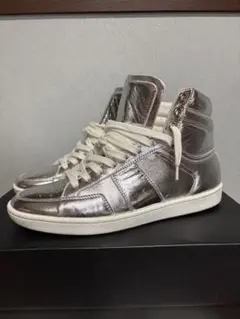 SAINT LAURENT SL10H ハイカットスニーカー シルバーのサムネイル