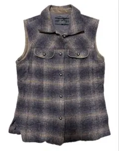 古着チェックベスト