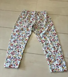 ★新品未使用★プチバトー　花柄コットンパンツ（キッズ）レギンス　86cn
