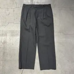 Burberry London ツータックスラックス グレー W36相当