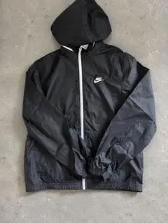 NIKE ハーフジップ ナイロンジャケット ブラック - メルカリ