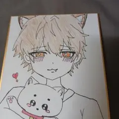 手描きイラスト 猫耳キャラクター