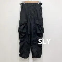 SLY スライ シアー ナイロン カーゴパンツ ストリート