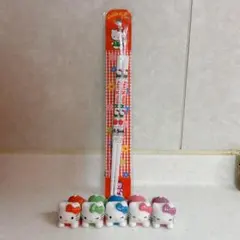 【激レア！希少】1997年ハローキティ　中華シリーズ　箸立て　箸置き　新品箱入り 激レア！希少】1997年ハローキティ 中華シリーズ 箸立て 箸置き 新品