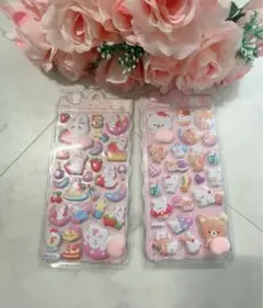 新品2点♡立体シール　おしりシール　3Dシール　ぷにぷに　スクイーズ♡