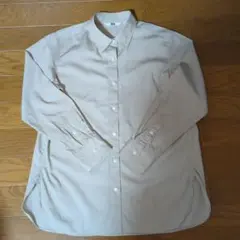 グリーン 長袖シャツ レギュラーカラー