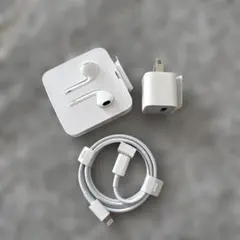 純正Apple EarPods & Lightningケーブル & 充電器セット