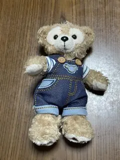 ディズニーシー　ダッフィー ぬいぐるみバッジ　オーバーオール　中古