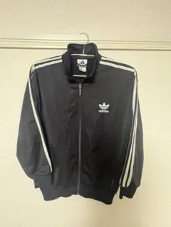 90s adidasファイヤーバードジャージ M 黒白 古着