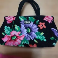 美品　FEILER フェイラー 花柄 トートバッグ ハンドバッグのサムネイル