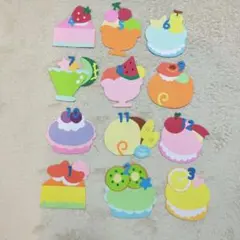 誕生日表　ケーキ　壁面