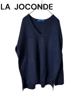 LA JOCONDE ダークネイビー Vネック セーター