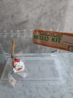 【ご当地キティ】新潟限定 佐渡 おけさ柿バージョン 根付け ストラップ