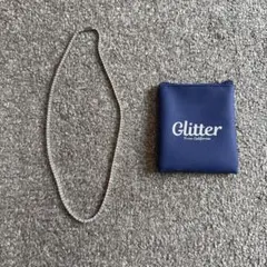 Glitter シルバー ネックレス ポーチ付きのサムネイル