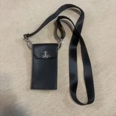 Vivienne Westwood スマホショルダーバッグ ブラック
