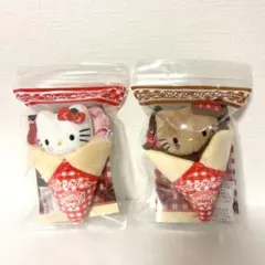 マリオンクレープ×HELLO KITTYぬいぐるみチャーム2個セット - メルカリ