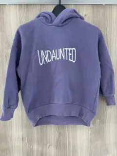 GU パープル フード付きパーカー 130