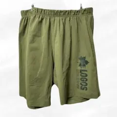 【USED】　LOGOS ハーフパンツ グリーンカーキ　Lサイズ 【ユーズド】