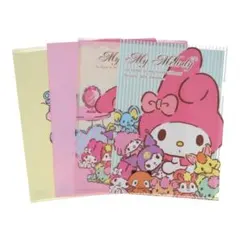 サンリオ マイメロディ・ハローキティ クリアファイル 4枚セット