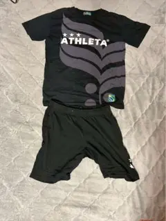 セットアップ ATHLETA アスレタ スウェット黒
