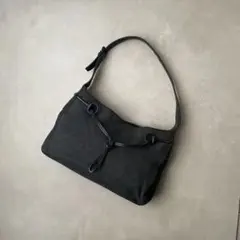 グッチ GUCCI キャンバス レザー ワンショルダーバッグ GGキャンバス 黒