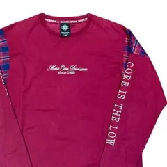 チェック柄　ロンT