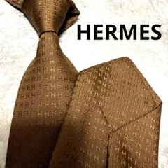 HERMES エルメス ネクタイ レッド ファソネ H柄 定番 王道 希少 - メルカリ
