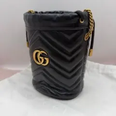 ⭐️週末セール実施中GUCCI ミニバケットバッグ キルティング GGマーモント