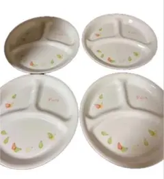 Corelle ランチプレート 仕切り皿 4枚セット 洋梨柄 26cm コレールのサムネイル