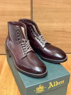 Alden 4561 H ダークブラウン ワークブーツ オールデン 4561H ダークバーガンディコードバン プレーントゥ