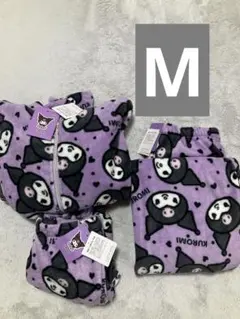 쿠로미 마이크로 총 무늬 룸웨어 3점 세트 M 동키 한정 일본 한정
