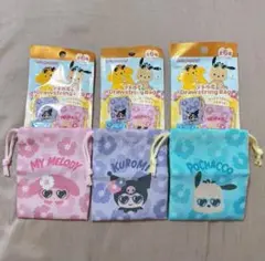サンリオキャラクターズ プチ巾着 マイメロディ クロミ ポチャッコ