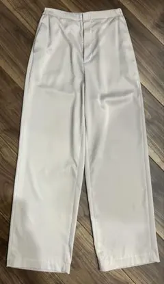 UNIQLO ユニクロ　サテンリラックス　ストレートパンツ　グレー　S