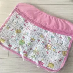 ハローキティ ショルダーバッグ　ピンク　レッスンバッグ　平成レトロ