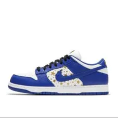supreme nike dunk gold stars hyper blue