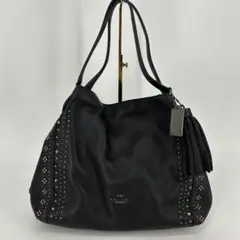 ✨希少品✨ コーチ 2way トートバッグ ダコタ がま口 スタッズ 黒色