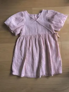 H&M ピンク ラップワンピース 3T 98 美品✨