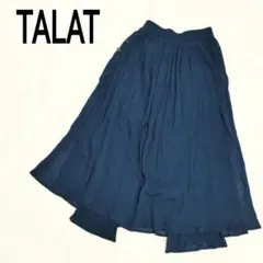 【タラ―ト】TALAT ネイビー パンツスカート パンスカ レディ―スk4951