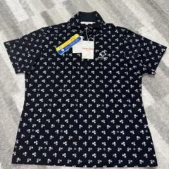 新品マリクレール　ハーフジップ　半袖ゴルフシャツ　LL レディースゴルフウェアのサムネイル